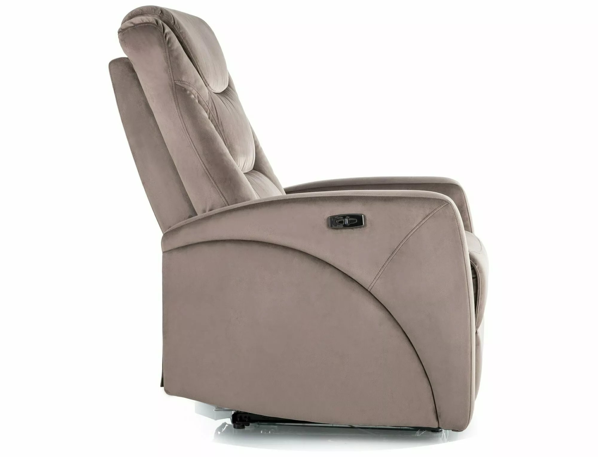 POLTRONA RECLINÁVEL KRONOS VELVET CAPPUCCINO BLUVEL 38 - Image 5