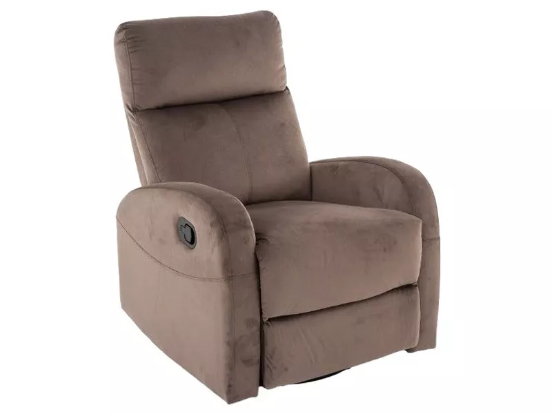 POLTRONA RECLINÁVEL OLIMP VELVET CAPPUCCINO BLUVEL 38 - Image 4