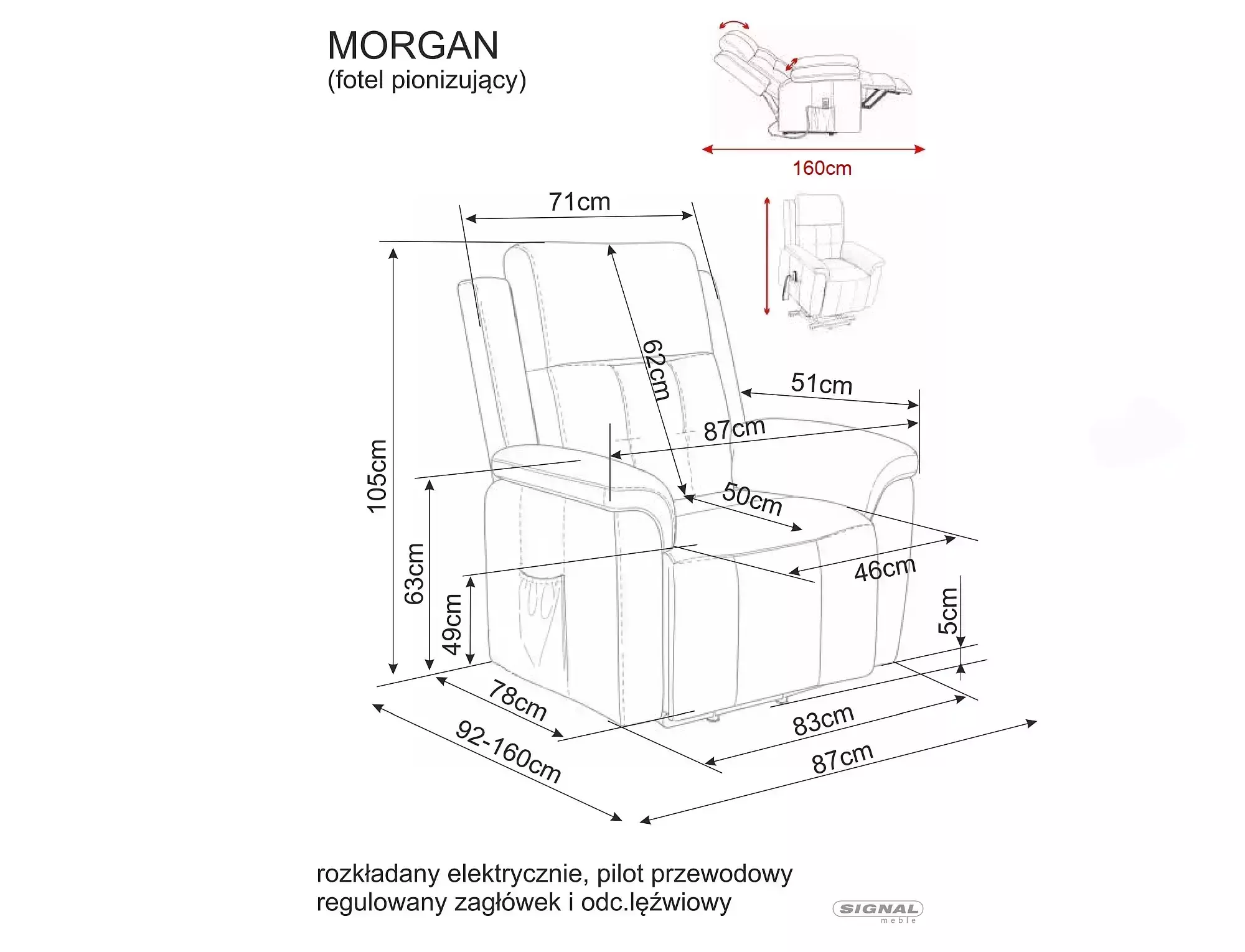 POLTRONA RECLINÁVEL MORGAN RAVEN GREY 07 - Image 8