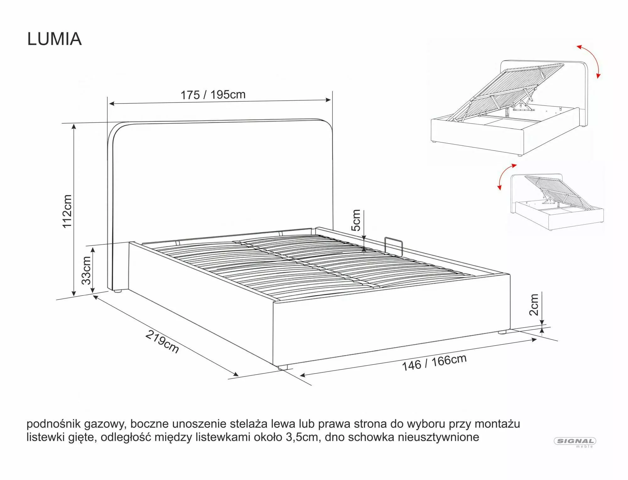 CAMA LUMIA RAVEN 160x200 COR C. BEGE 30 - Image 14