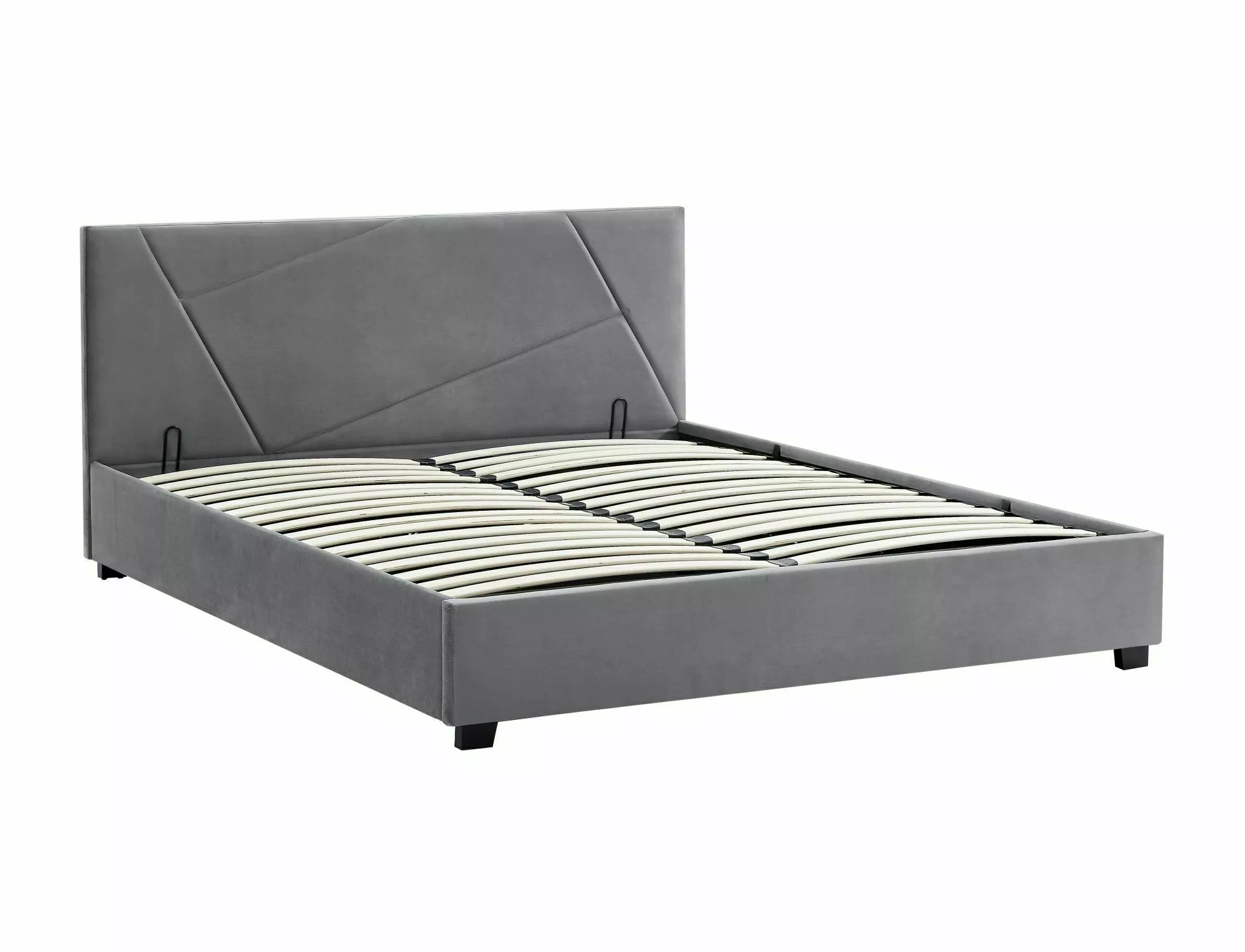 CAMA DE VELUDO COLUMBIA 140X200 COR CINZENTO. 192 - Image 2