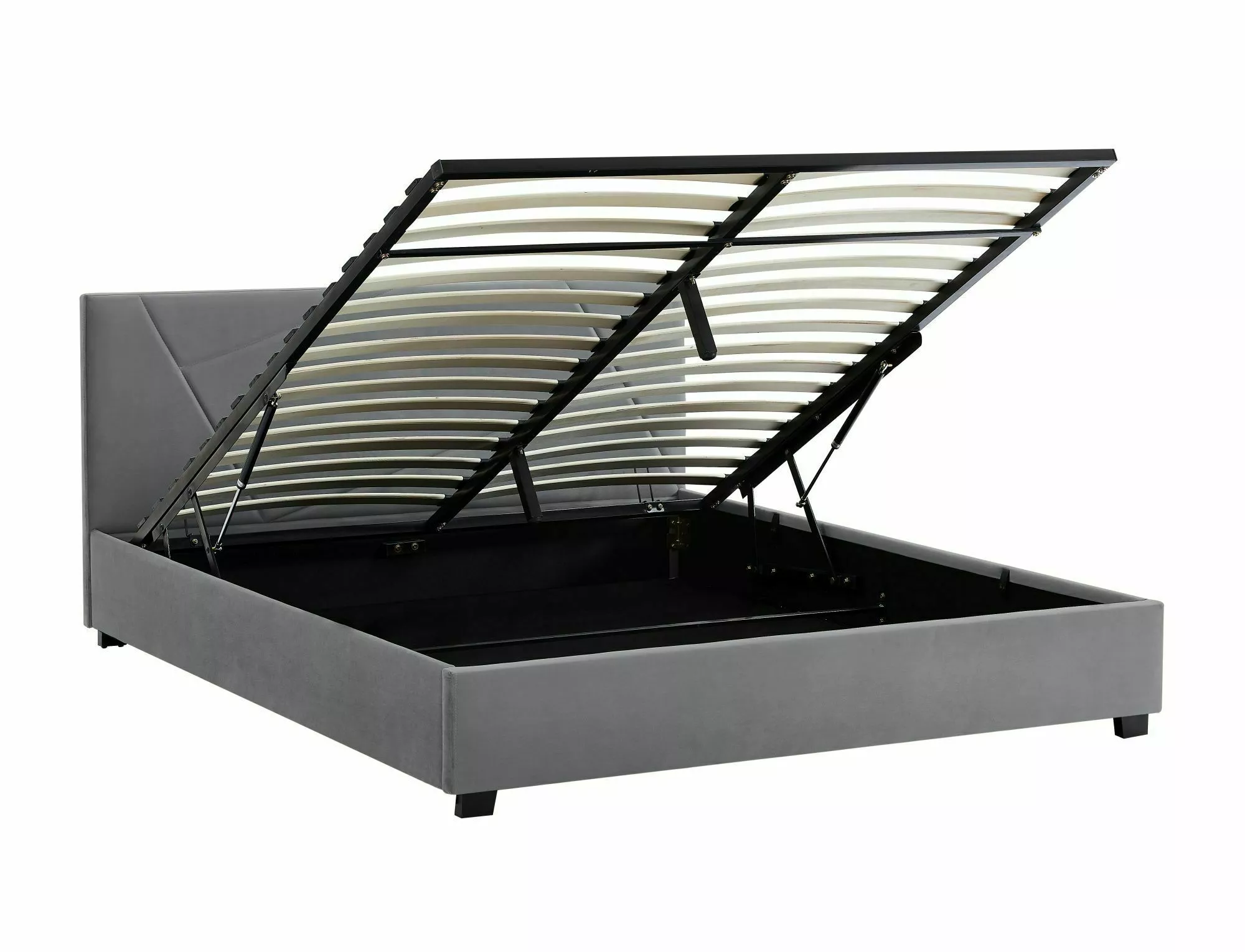 CAMA DE VELUDO COLUMBIA 140X200 COR CINZENTO. 192 - Image 3