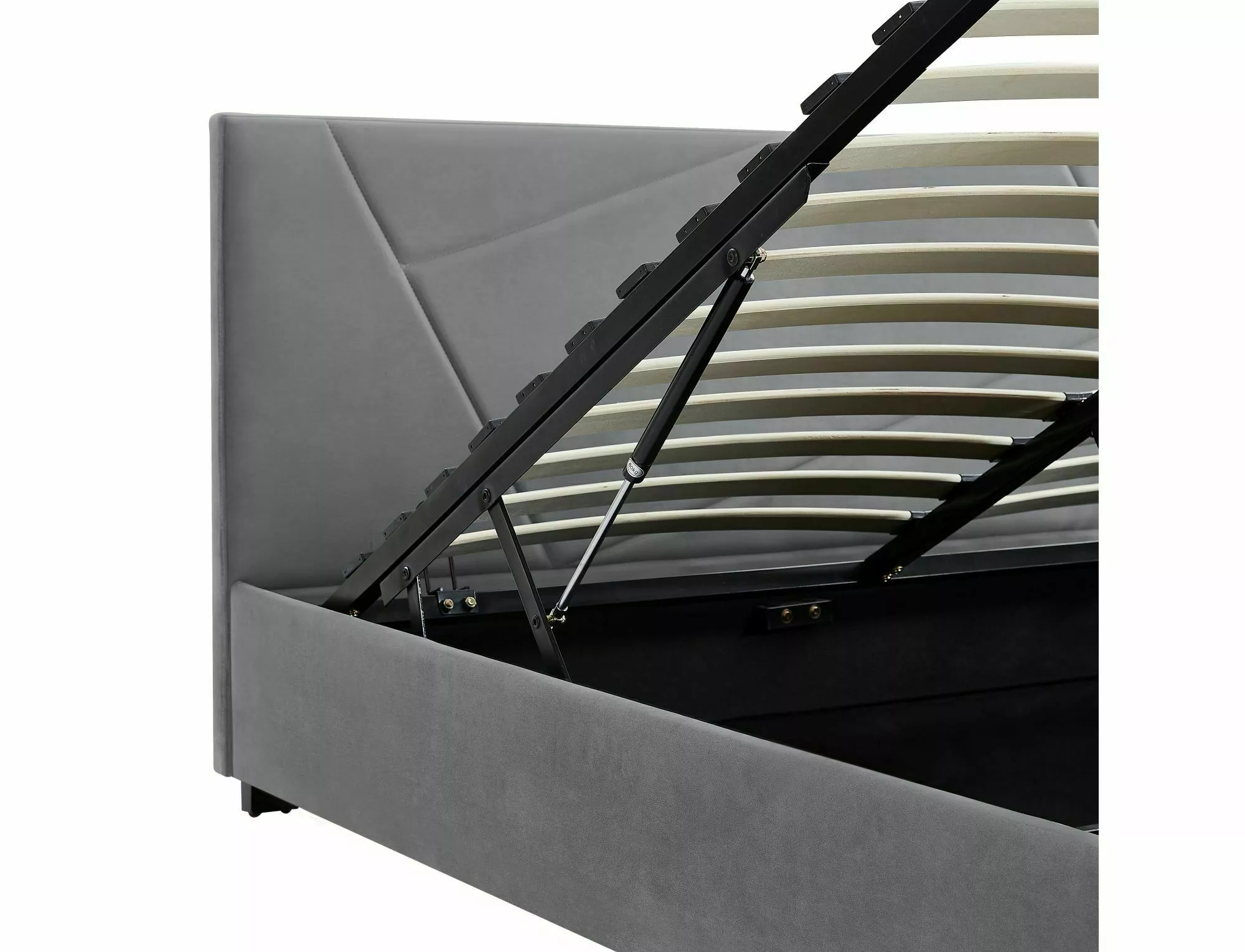 CAMA DE VELUDO COLUMBIA 140X200 COR CINZENTO. 192 - Image 5