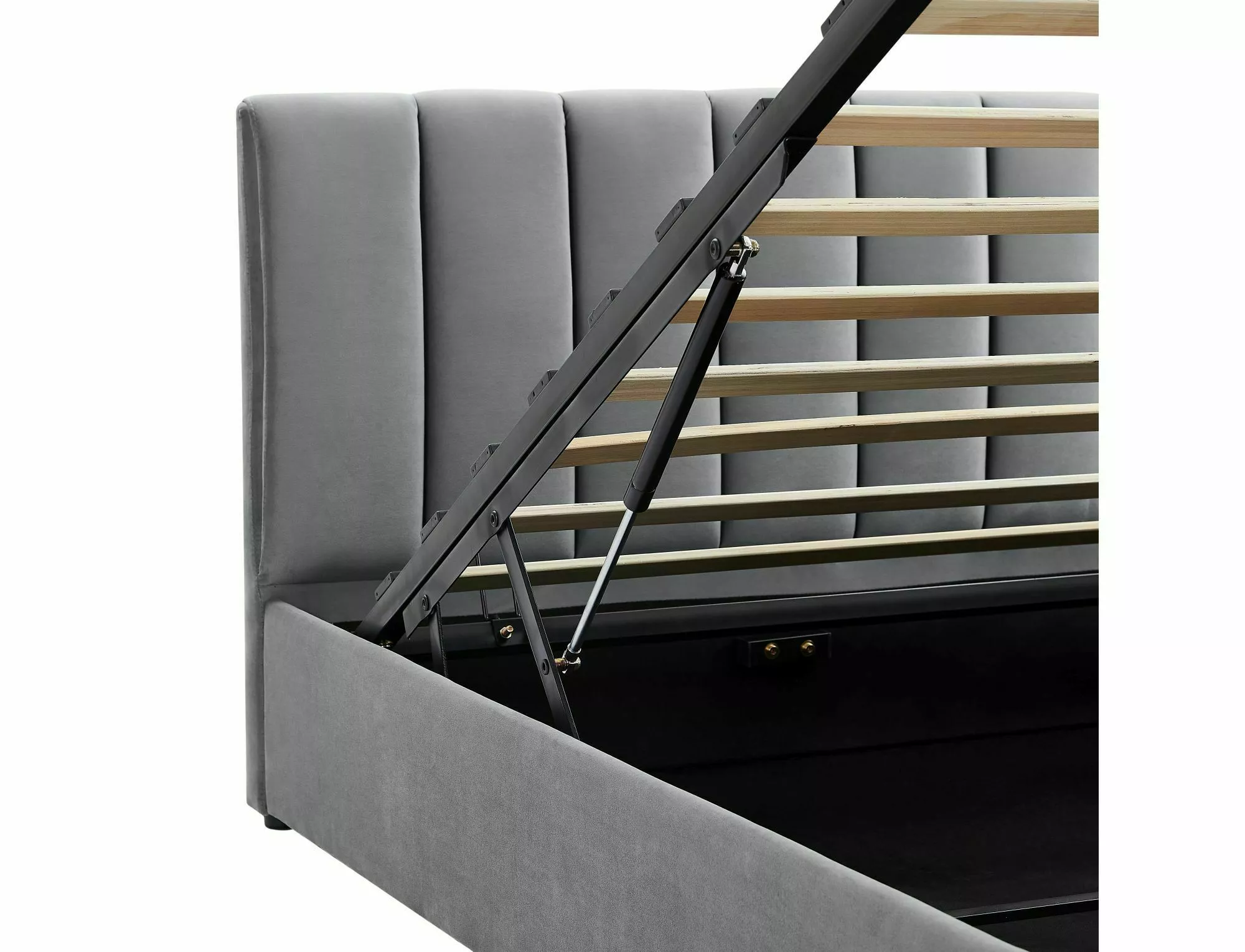CAMA DE VELUDO MONTREAL 140X200 COR CINZENTO. 192 - Image 2