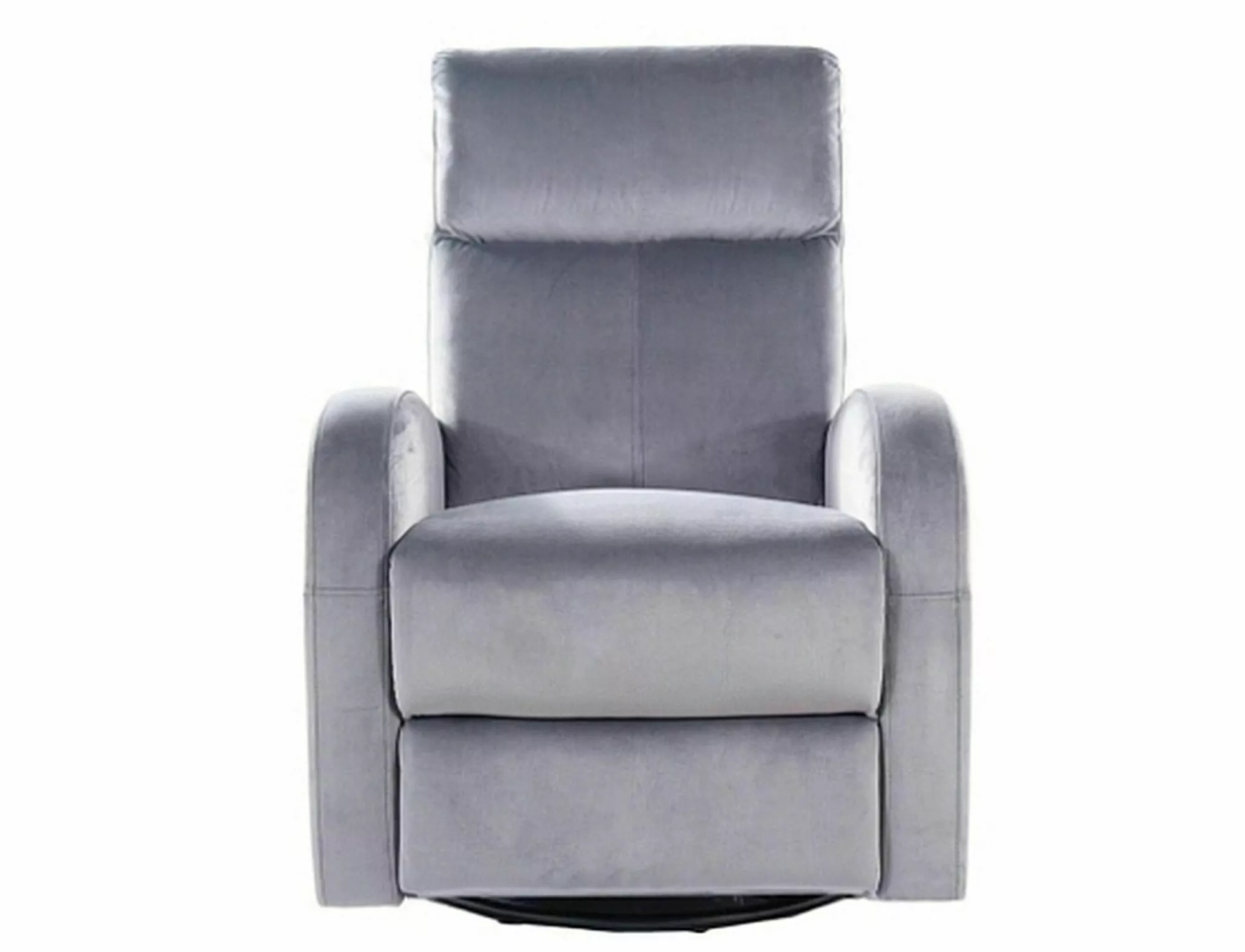 POLTRONA RECLINÁVEL VELUDO CINZENTO BLUVEL 14 - Image 3