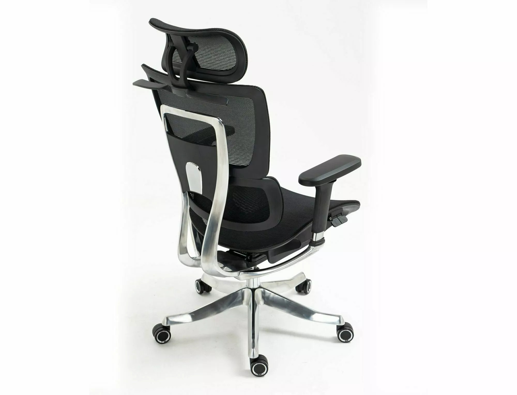 VENCEDORA DA CADEIRA GIRATÓRIA LUX PRETO/CROMADO - Image 13