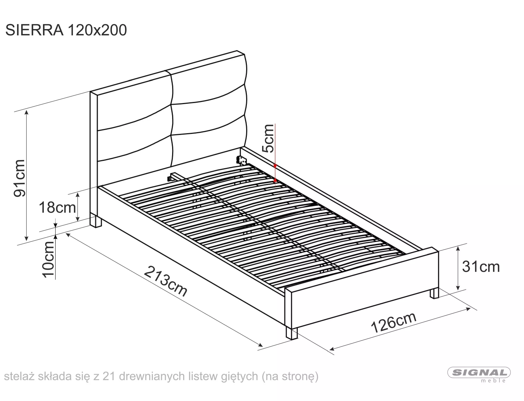 CAMA DE VELUDO SIERRA 120x200 TORNEIRA CINZENTA/CARVALHO. 150 - Image 2