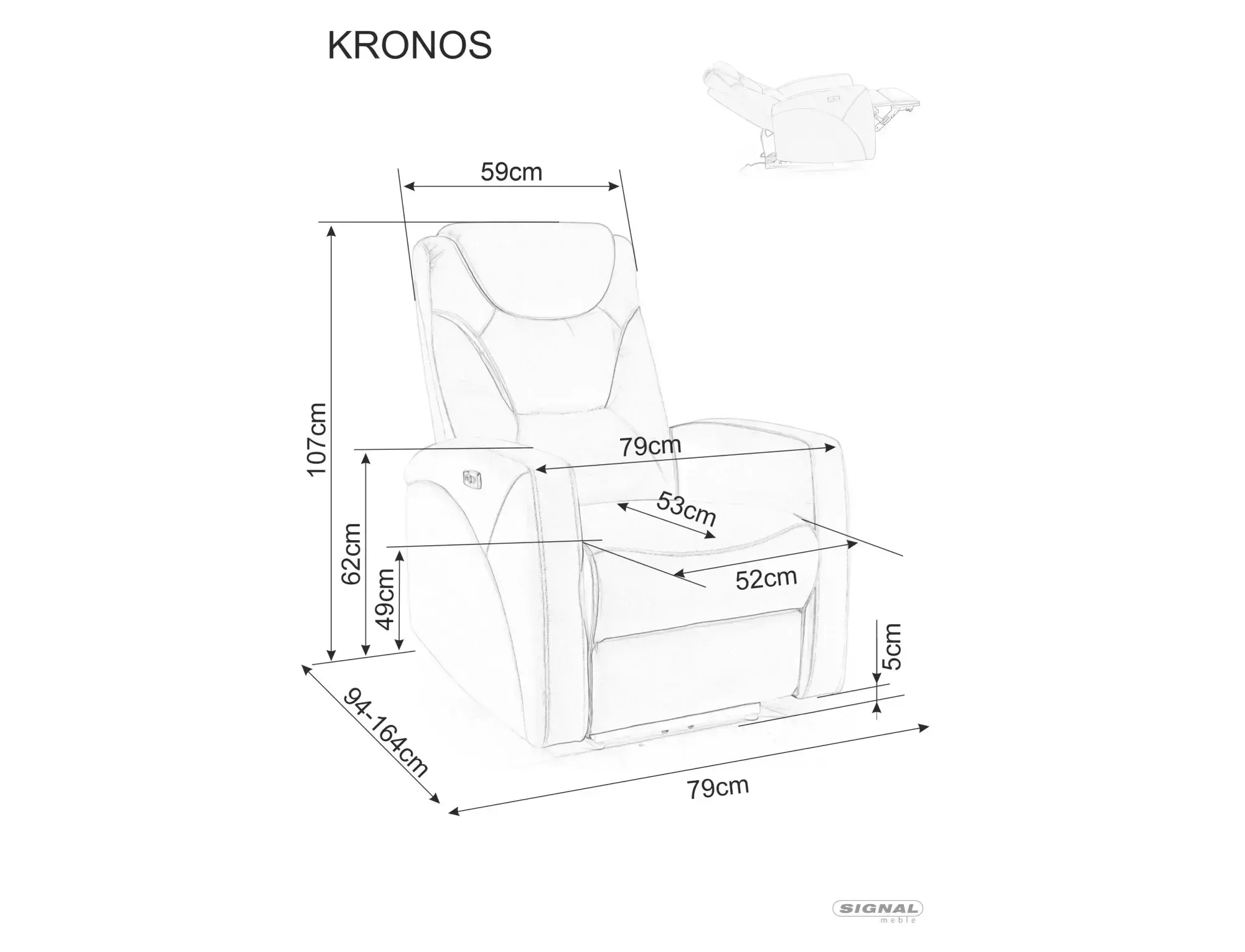 POLTRONA RECLINÁVEL KRONOS VELVET CAPPUCCINO BLUVEL 38 - Image 3