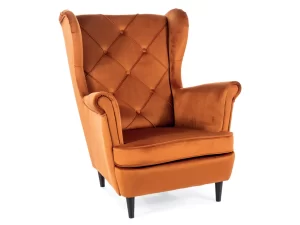 POLTRONA LADY VELVET CANELA BLUVEL 4215 / WENGE