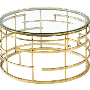 LIVIA BENCH TRANSPARENTE/GOLD FI 80