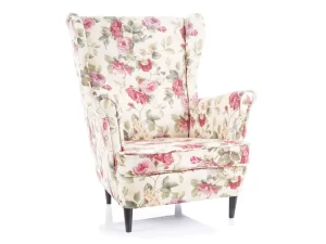 POLTRONA LORD CORAL WM 82 (FLORES) / WENGE