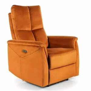 CADEIRA RECLINÁVEL NEPTUN M (FUNÇÃO DE MASSAGEM) VELUDO CANELA BLUVEL 4215