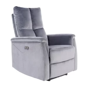 POLTRONA RECLINÁVEL NEPTUN VELUDO CINZENTO BLUVEL 14