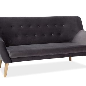 SOFÁ, NORDIC 3 VELVET, CINZENTO, ESTOFOS, BLUVEL 14 / FAIA