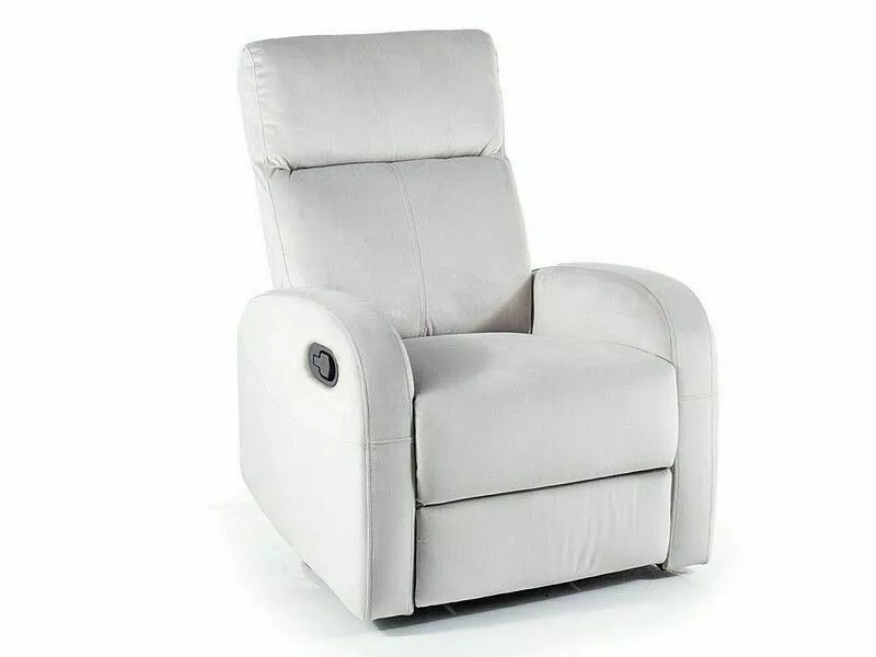 POLTRONA RECLINÁVEL DE VELUDO OLIMP BLUVEL CINZENTO-CLARO 03