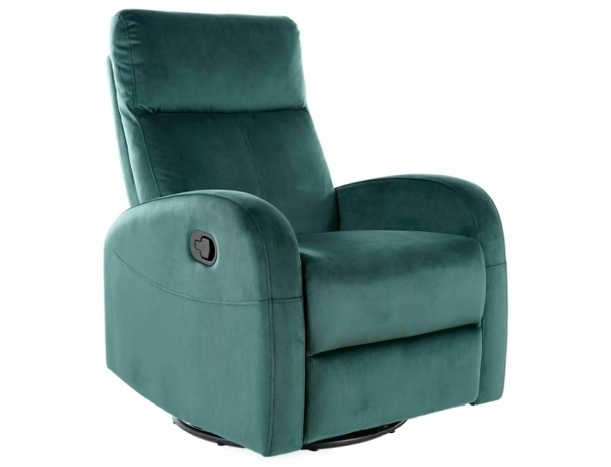 POLTRONA RECLINÁVEL VERDE VELUDO OLIMP BLUVEL 78