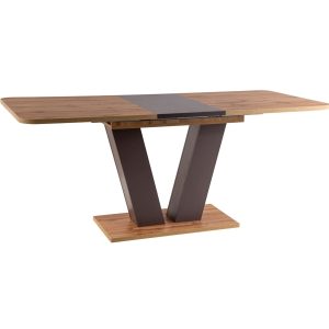 MESA PLATON WOTAN CARVALHO / BRONZE 136(176)X80 IN