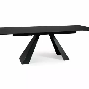 MESA CERÂMICA SALVADORE PRETO SAHARA NOIR/PRETO MATE (160-240)X90