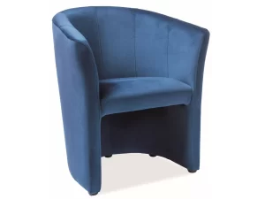 SOFÁ TM-1 BLUVEL AZUL-MARINHO VELUDO 86 / GALÃ