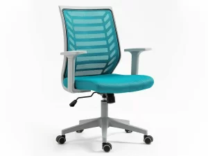 CADEIRA GIRATÓRIA Q-320 ESTRUTURA AZUL / CINZENTA