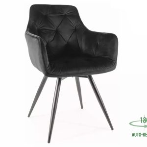 ESTRUTURA DA CADEIRA DE VELUDO MANGA PRETO/BLUVEL PRETO 19