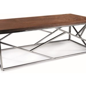 BANCO ESCADA NOGUEIRA/PRATA 120X60