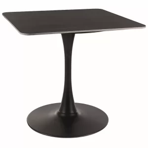 MESA ESPERO II PRETO/PRETO MATE 80X80
