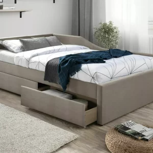 CAMA DE VELUDO ELIOT 120X200 C. TORNEIRA BEGE. 228