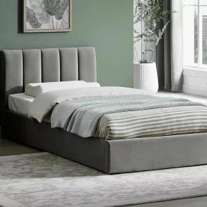 CAMA DE VELUDO MONTREAL 90X200 COR CINZENTO. 192