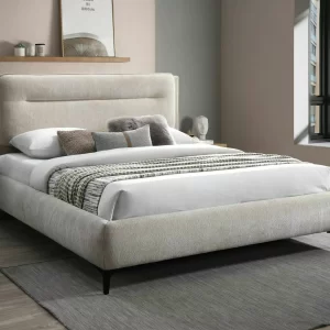CAMA NICOSIA RAVEN 160x200 COR C. BEGE 28 / PRETO