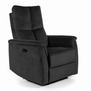 CADEIRA RECLINÁVEL NEPTUN M (FUNÇÃO DE MASSAGEM) BLUVEL PRETO VELUDO 19