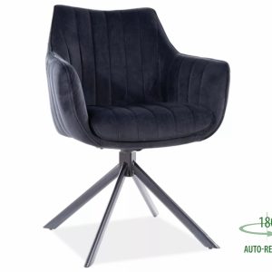 CADEIRA AZALIA VELVET PRETO COM ESTRUTURA / BLUVEL PRETO 19