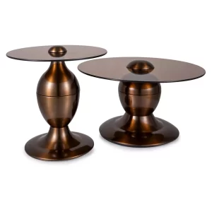 BANCO CASSIE CONJUNTO DE BRONZE TRANSPARENTE FI70 FI50 / COBRE