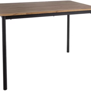 CITY TABLE ARTISAN OAK/PRETO 110X75