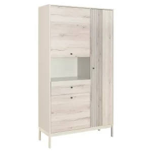ESTANTE FROST R1 EM CARVALHO ALPINO/BRANCO SUJO