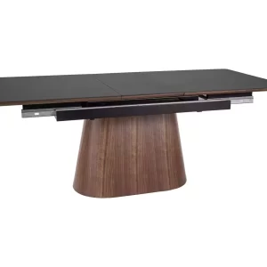 MONACO TABLE PRETO / NOGUEIRA 160(200)X90