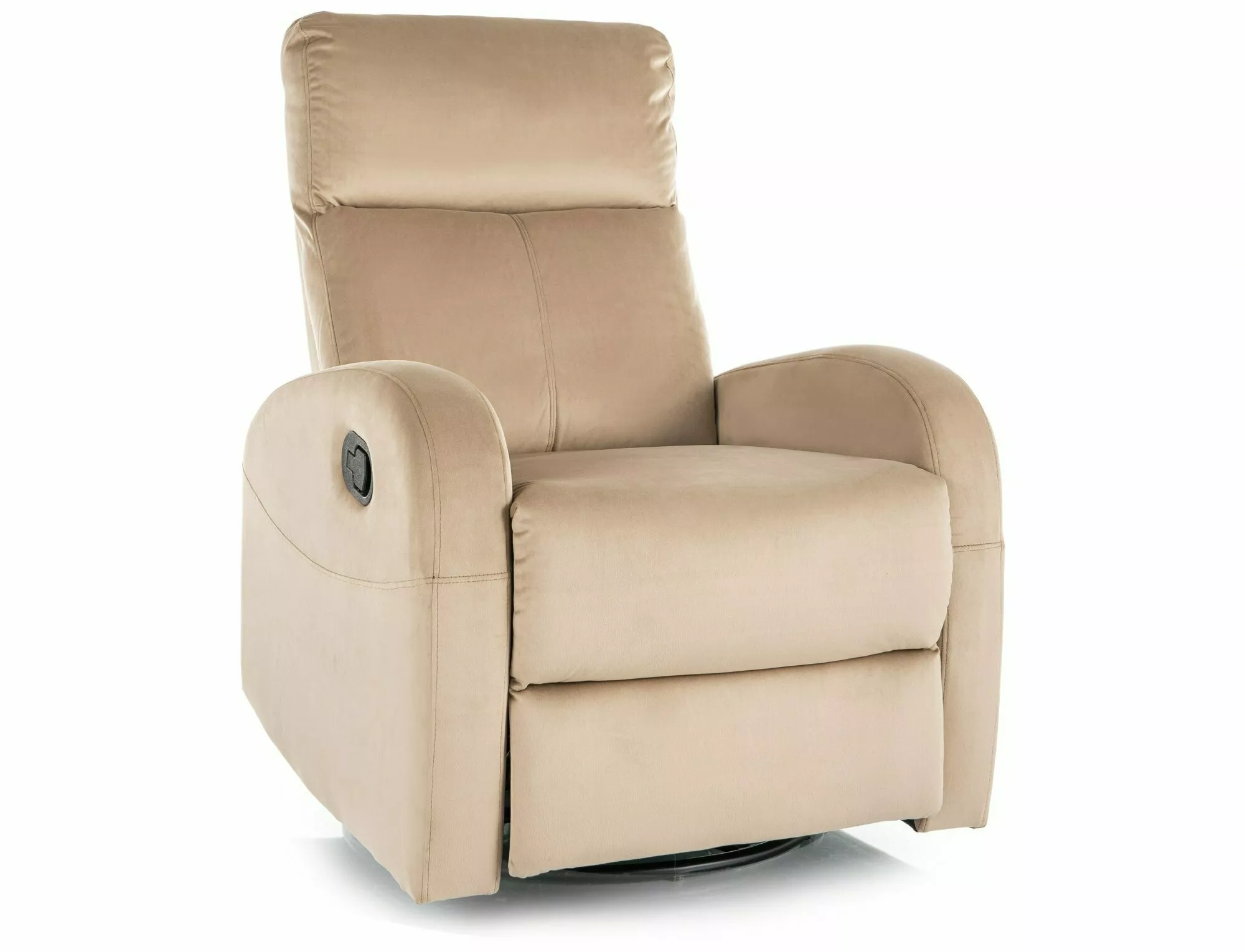 POLTRONA RECLINÁVEL OLIMP VELUDO BEGE BLUVEL 28