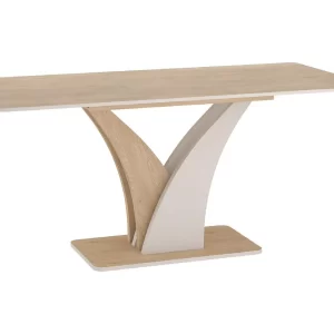 MESA VENTO CREMONA CARVALHO TORRO / CAXEMIRA 120(160)X68