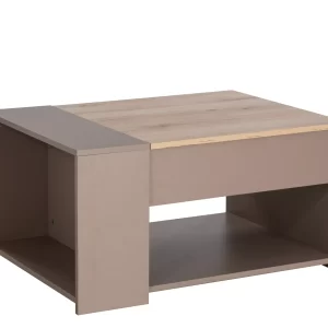 BANCO DE BANCADA EM CARVALHO/BEGE 80X60
