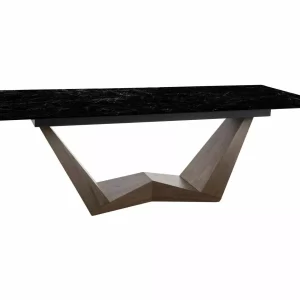 MESA CERÂMICA BONUCCI BLACK NERO GRECO/NOGUEIRA (200-250)X98