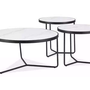BANCO DEMETER BRANCO / PRETO (CONJUNTO)