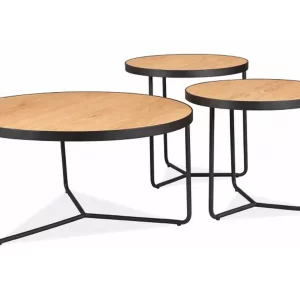 DEMETER BENCH OAK / PRETO (CONJUNTO)