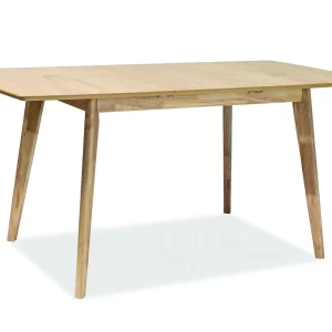 MESA DE CARVALHO BRANDO 120(160)X80