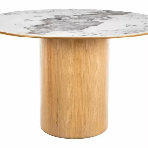 MESA REDONDA PANDORO BRANCO / OAK FI 120