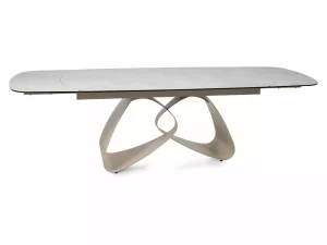 MESA VALENTINO BEGE TAJ MAHAL / CAXEMIRA 180(260)X98