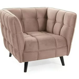 CASTELLO 1 POLTRONA VELUDO C. BEGE BLUVEL 40 / WENGE