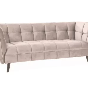 SOFA CASTELLO 3 VELUDO BEGE BLUVEL 28 / WENGE