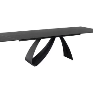 DUNE CERAMIC TABLE BLACK SAHARA NOIR/MATT BLACK (160-240)X90