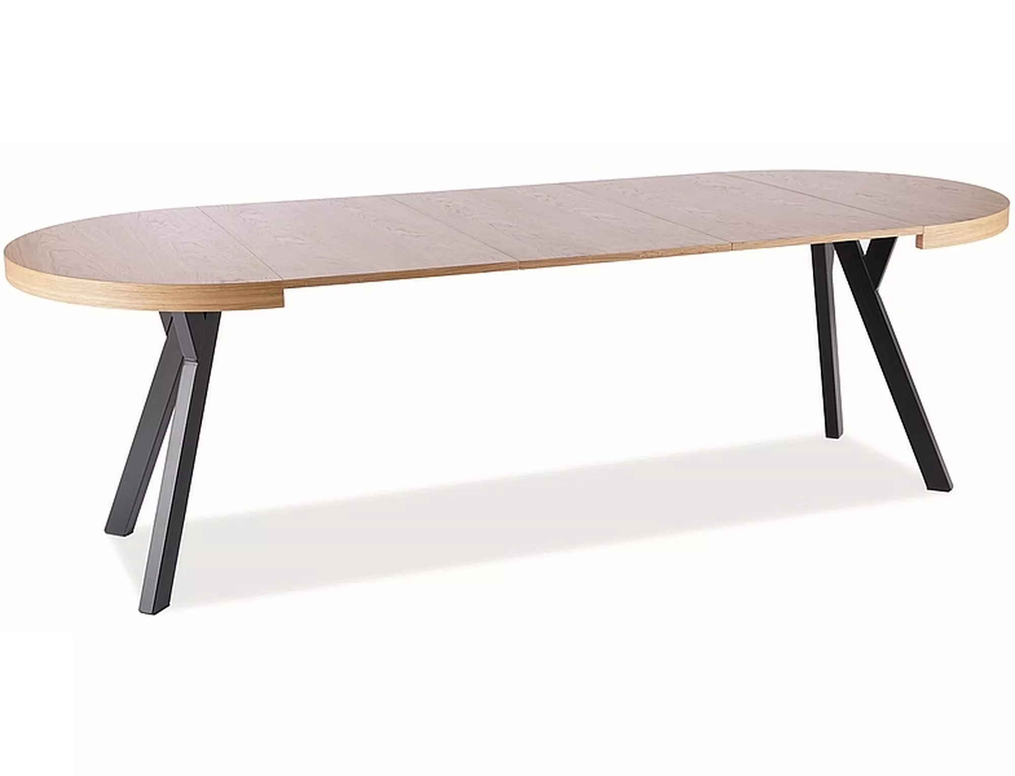 DOMINGO TABLE CARVALHO NATURAL / PRETO FI 100 (100-250)