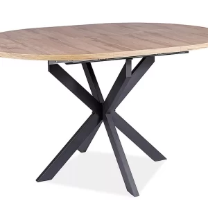 GASTON TABLE ARTISAN OAK/PRETO 100(135)X100